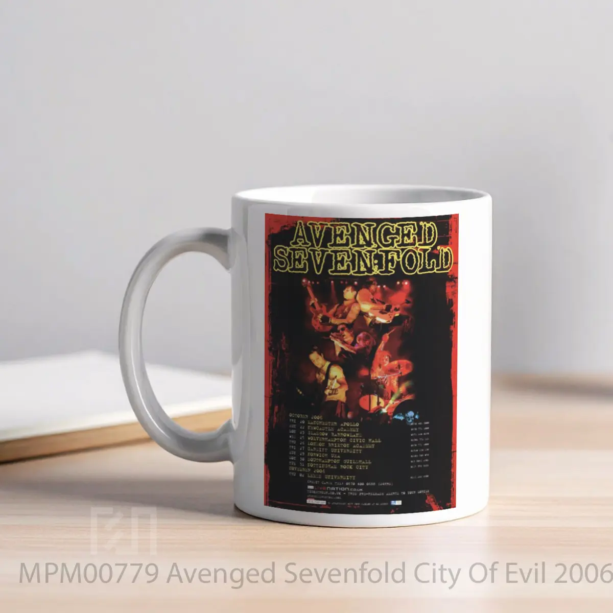 Mug Avenged Sevenfold City Of Evil 2006 Uk Tour MPM00779 - All-side / Desain