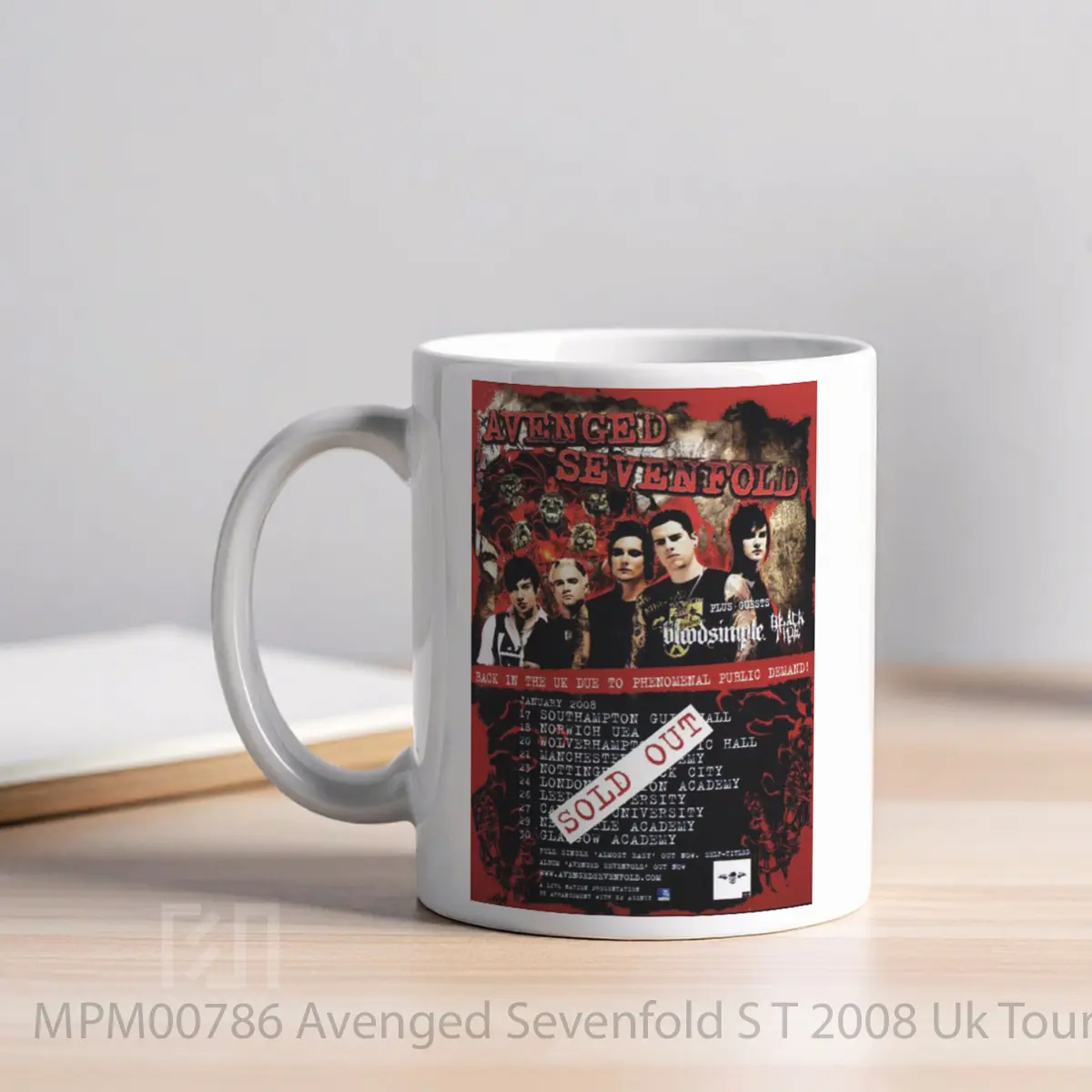 Mug Avenged Sevenfold S T 2008 Uk Tour MPM00786 - All-side / Desain