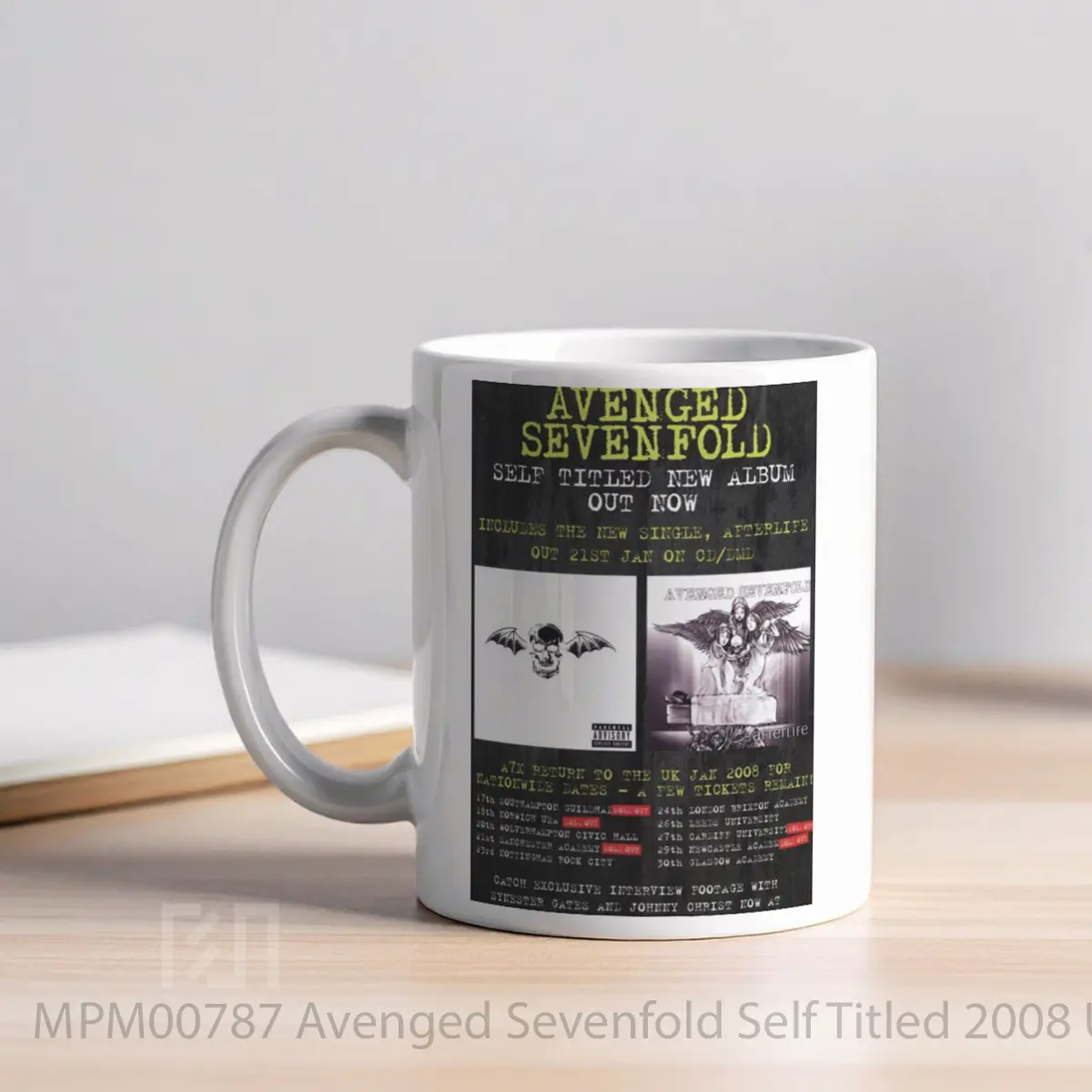 Mug Avenged Sevenfold Self Titled 2008 Uk Tour MPM00787 - All-side / Desain