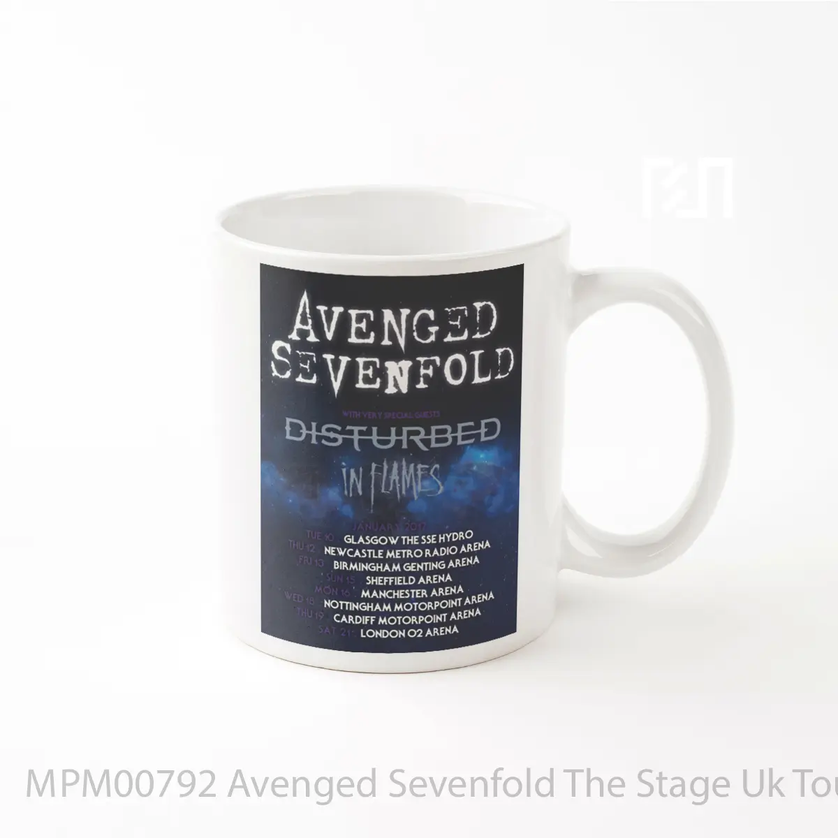 Mug Avenged Sevenfold The Stage Uk Tour 2017 With Disturbed In Flames MPM00792