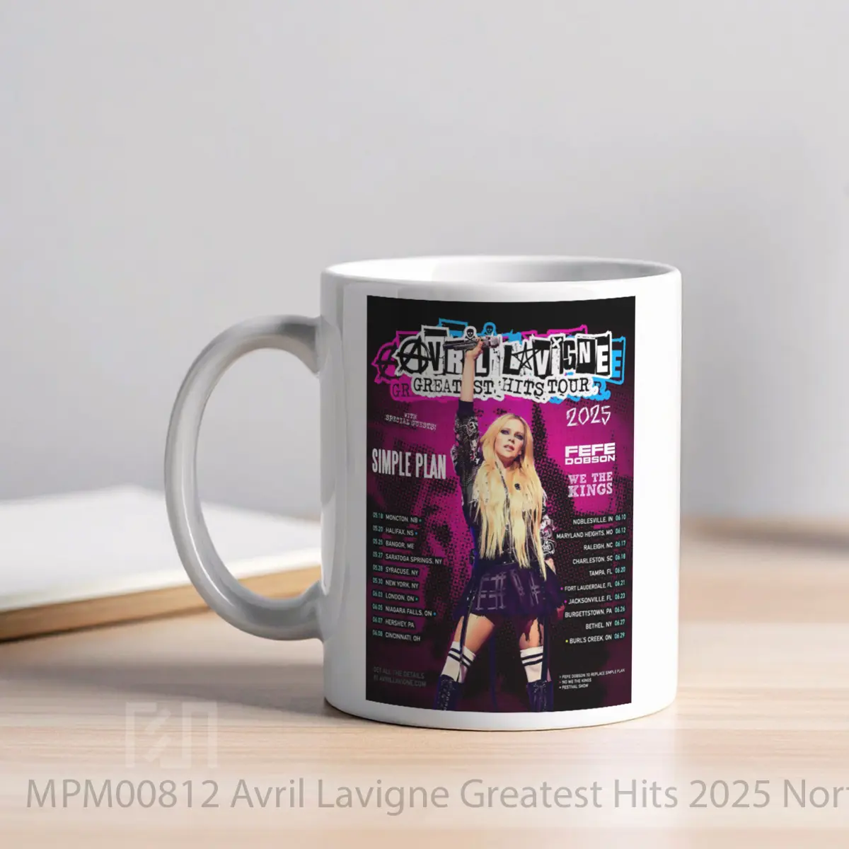 Mug Avril Lavigne Greatest Hits 2025 North America Tou MPM00812 - All-side / Desain