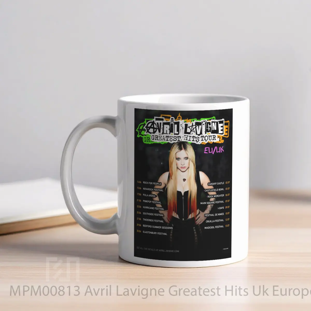 Mug Avril Lavigne Greatest Hits Uk Europe Tour 2024 MPM00813 - All-side / Desain