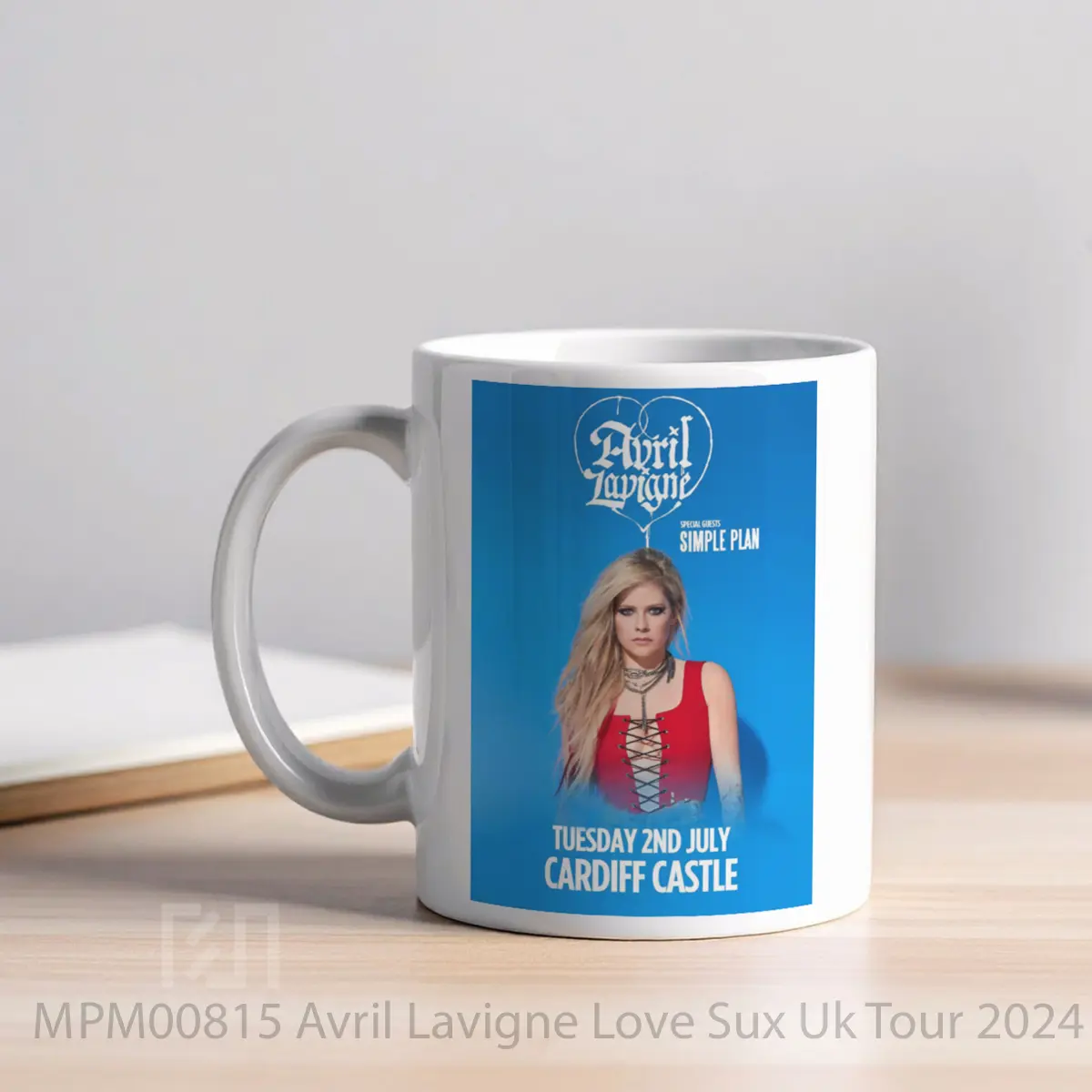 Mug Avril Lavigne Love Sux Uk Tour 2024 Cardiff MPM00815 - All-side / Desain