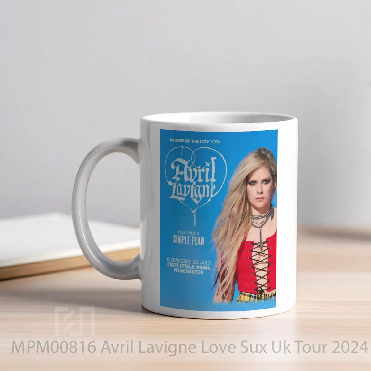 Mug Avril Lavigne Love Sux Uk Tour 2024 Manchester MPM00816 - All-side / Desain