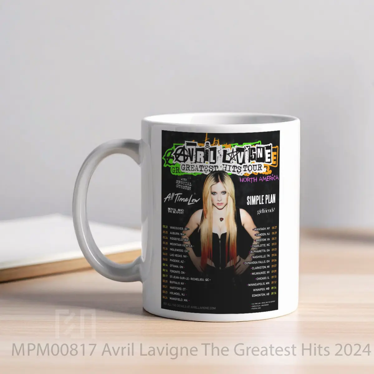 Mug Avril Lavigne The Greatest Hits 2024 Tour MPM00817 - All-side / Desain