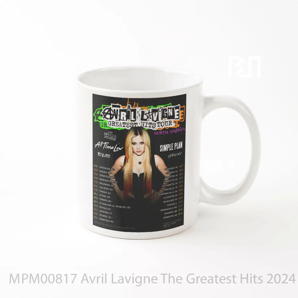 Mug Avril Lavigne The Greatest Hits 2024 Tour MPM00817