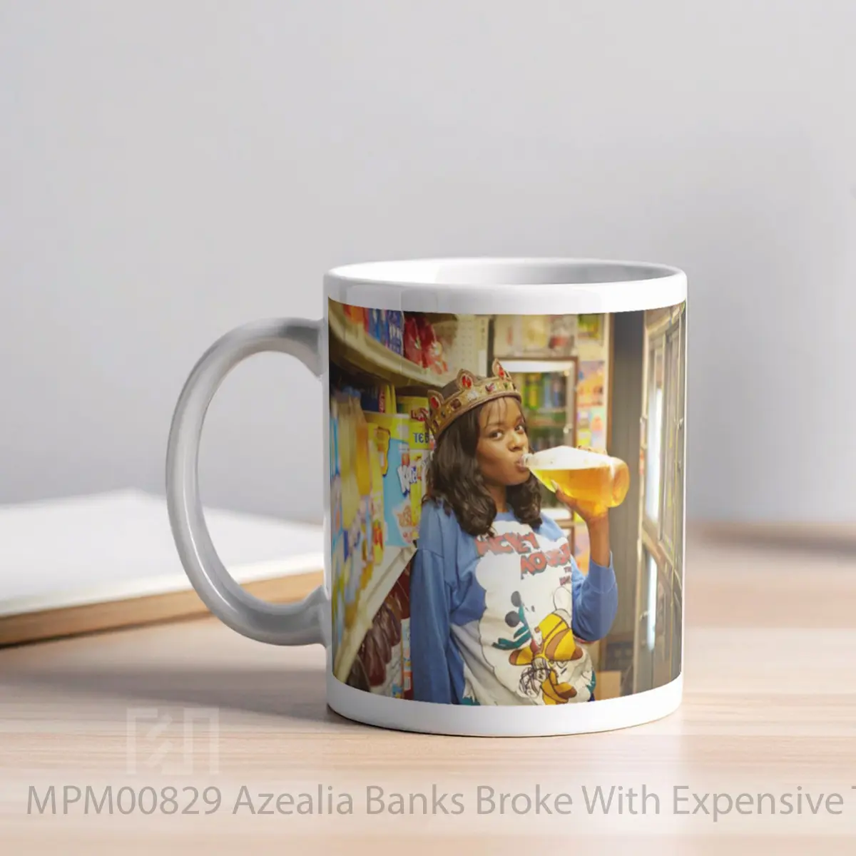 Mug Azealia Banks Broke With Expensive Taste 1 MPM00829 - All-side / Desain