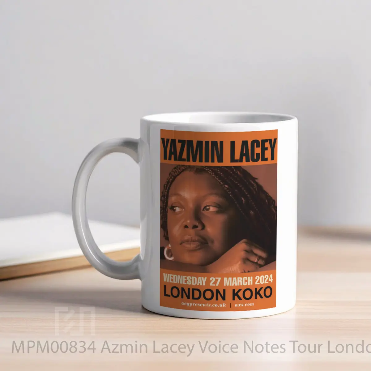Mug Azmin Lacey Voice Notes Tour London 2024 Koko MPM00834 - All-side / Desain
