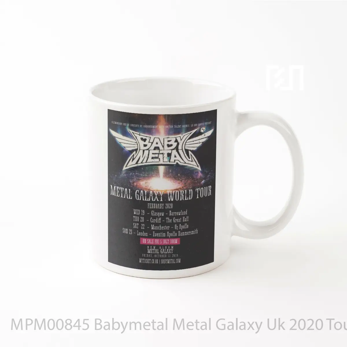 Mug Babymetal Metal Galaxy Uk 2020 Tour Print MPM00845