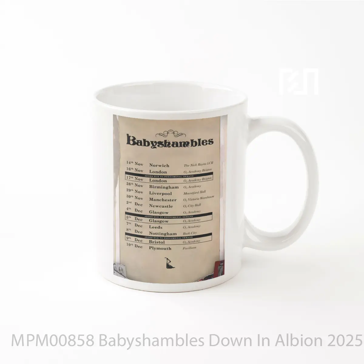 Mug Babyshambles Down In Albion 2025 Live Uk Tour Post MPM00858