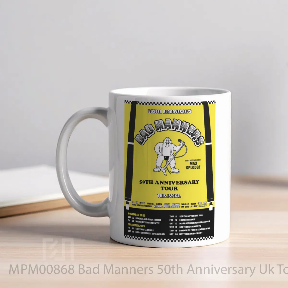 Mug Bad Manners 50th Anniversary Uk Tour 2025 MPM00868 - All-side / Desain