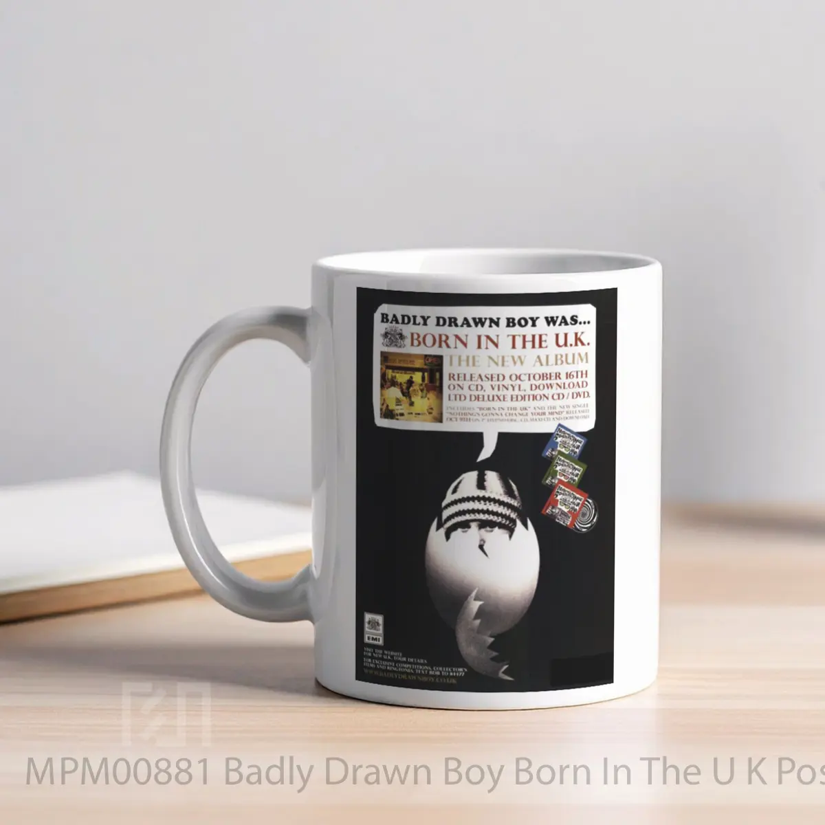 Mug Badly Drawn Boy Born In The U K MPM00881 - All-side / Desain