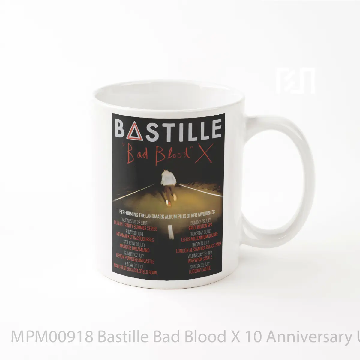 Mug Bastille Bad Blood X 10 Anniversary Uk Tour 2023 MPM00918