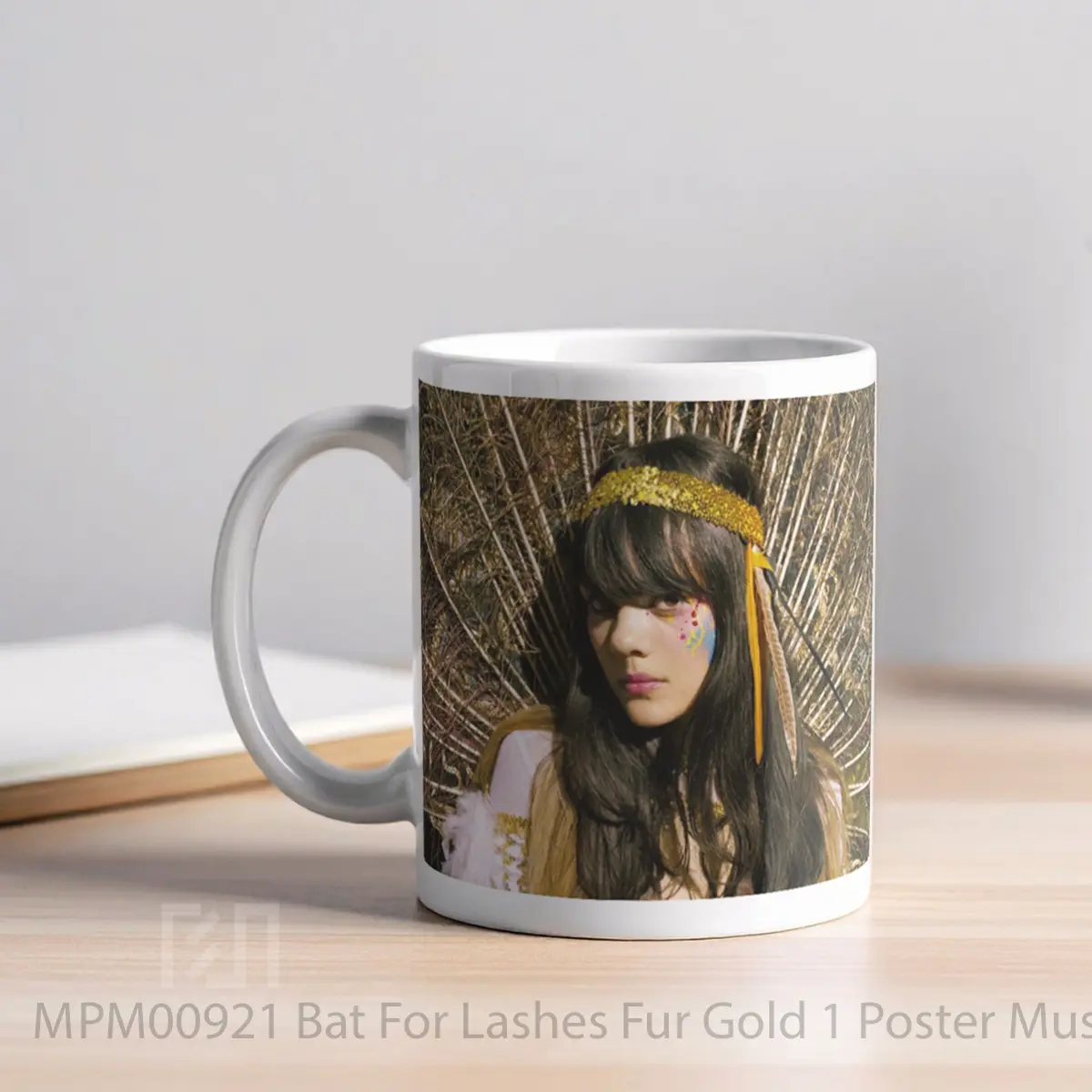 Mug Bat For Lashes Fur Gold 1 MPM00921 - All-side / Desain