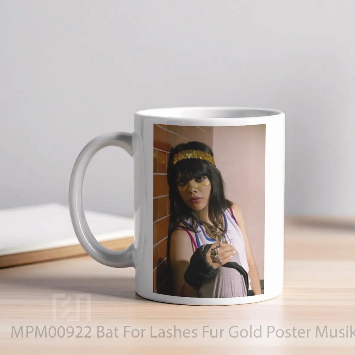 Mug Bat For Lashes Fur Gold MPM00922 - All-side / Desain