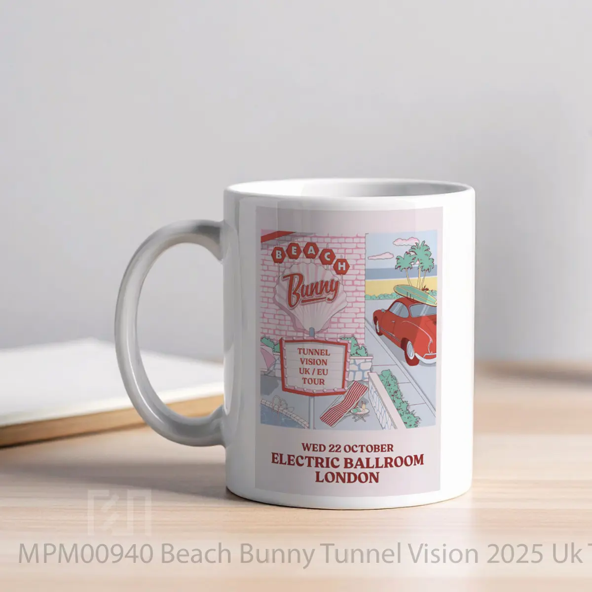 Mug Beach Bunny Tunnel Vision 2025 Uk Tour MPM00940 - All-side / Desain