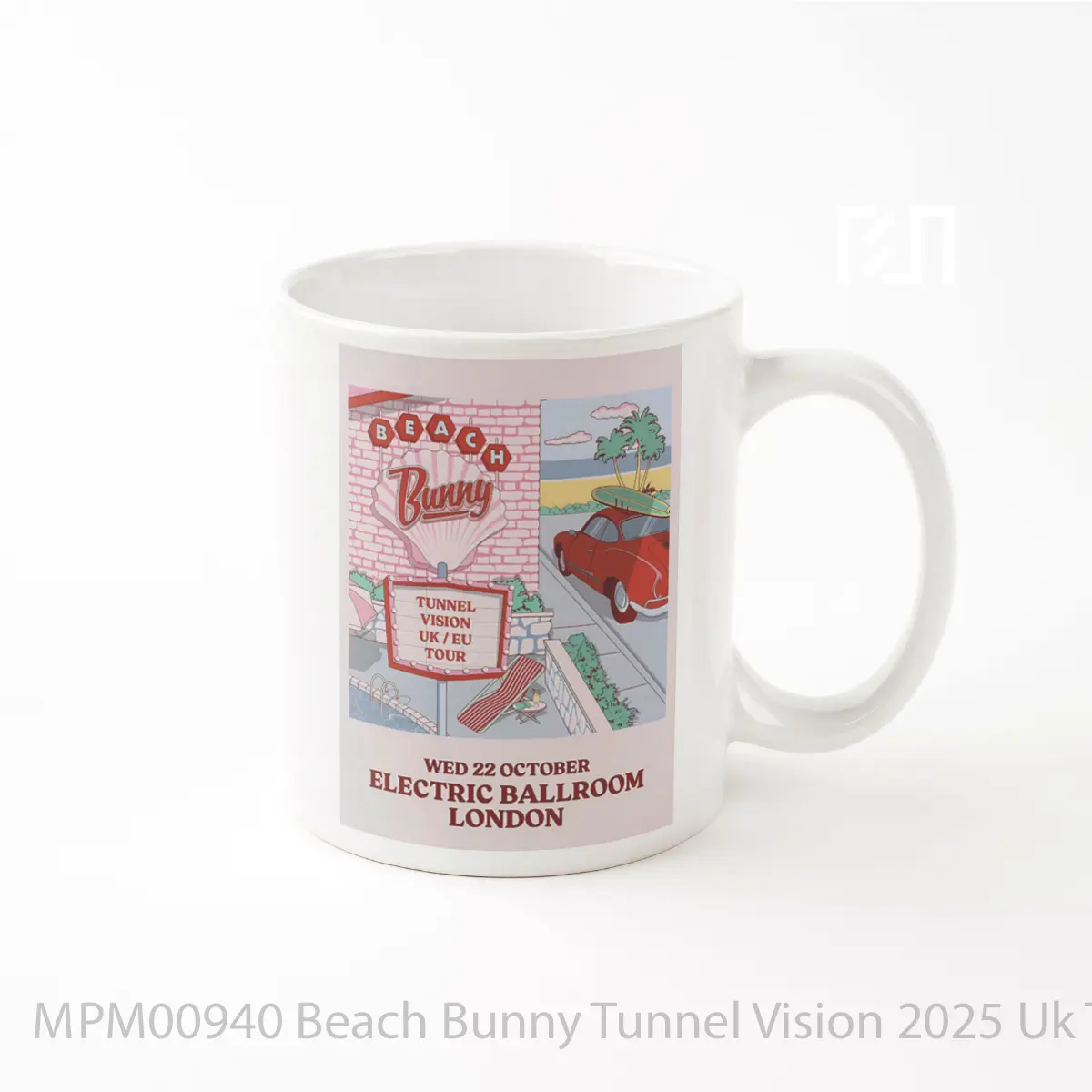 Mug Beach Bunny Tunnel Vision 2025 Uk Tour MPM00940