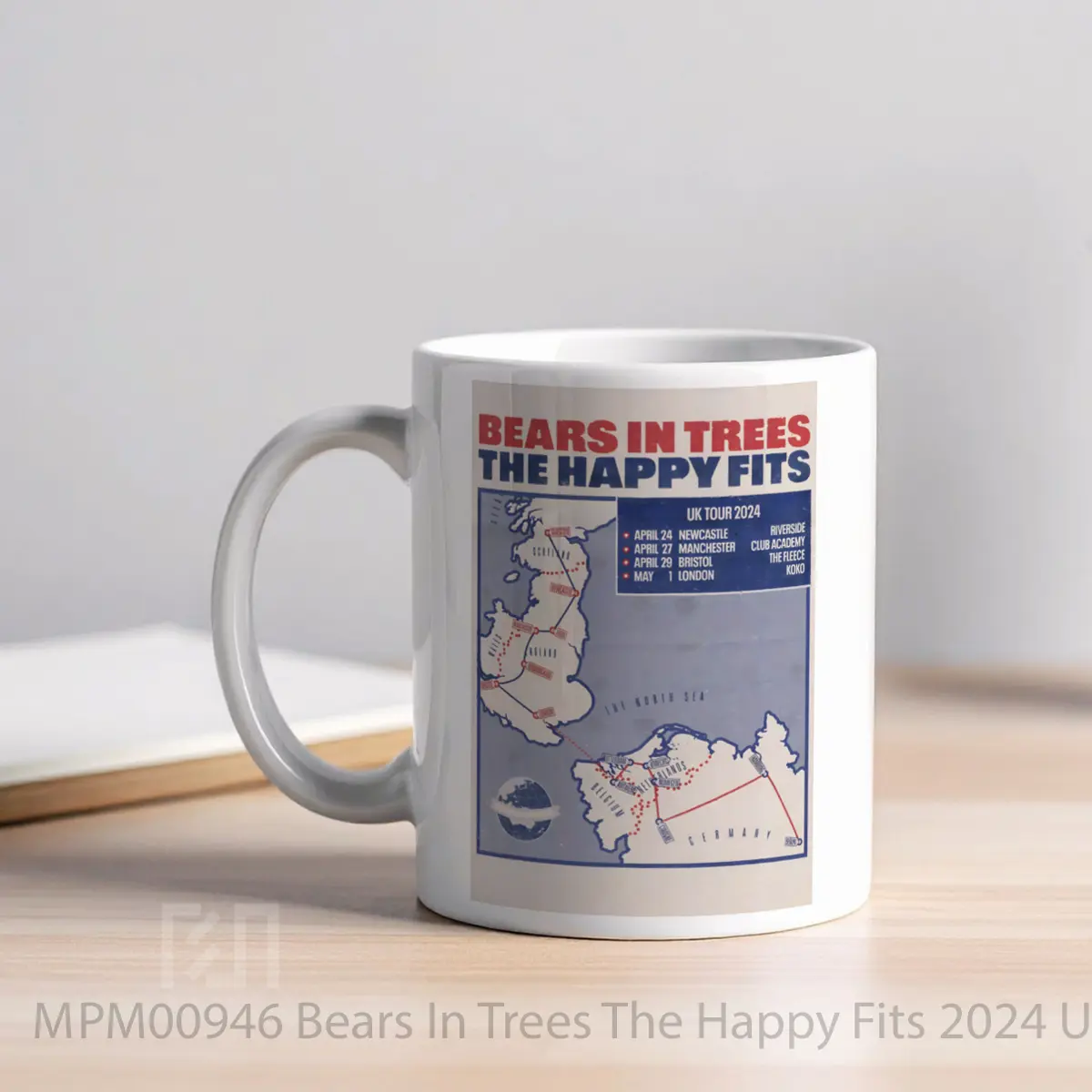 Mug Bears In Trees The Happy Fits 2024 Uk Tour MPM00946 - All-side / Desain