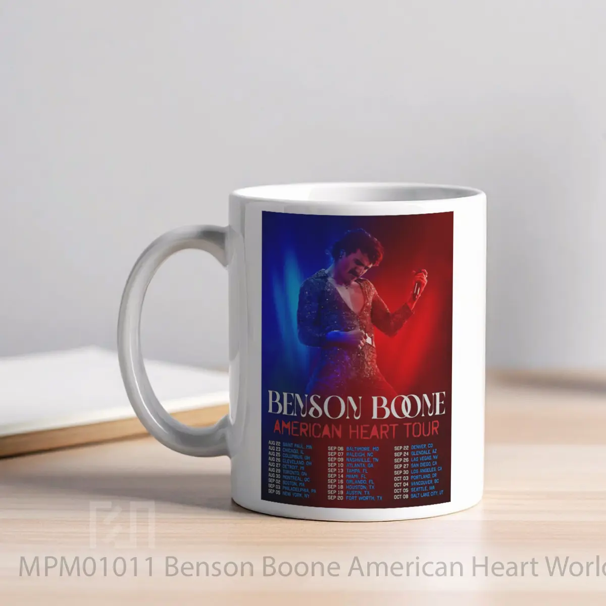 Mug Benson Boone American Heart World Tour 2025 MPM01011 - All-side / Desain