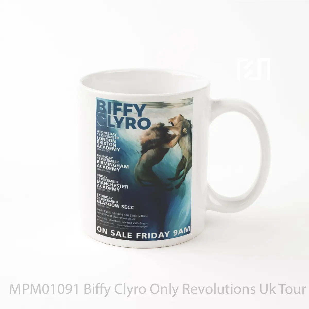 Mug Biffy Clyro Only Revolutions Uk Tour 2008 MPM01091