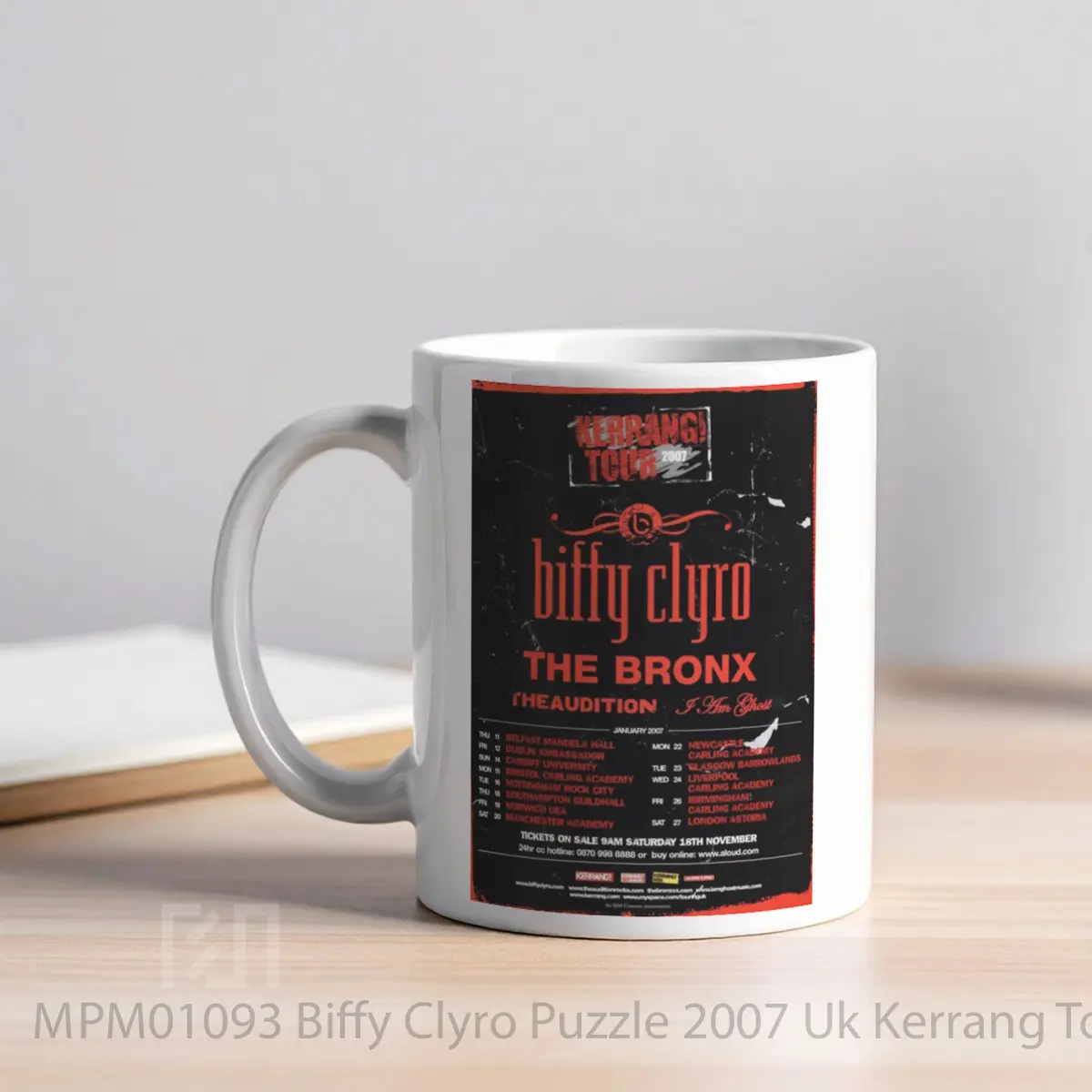 Mug Biffy Clyro Puzzle 2007 Uk Kerrang Tour MPM01093 - All-side / Desain