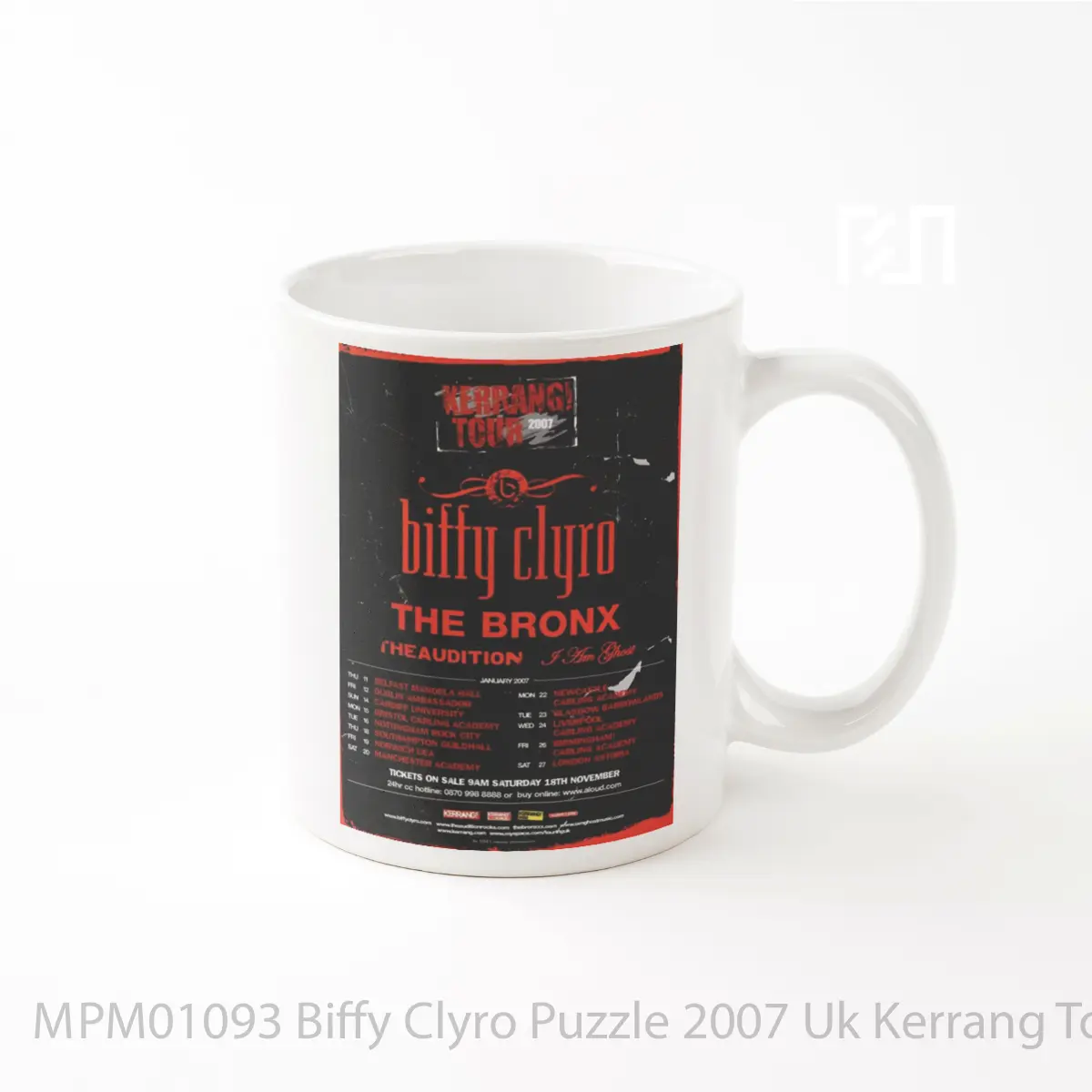 Mug Biffy Clyro Puzzle 2007 Uk Kerrang Tour MPM01093