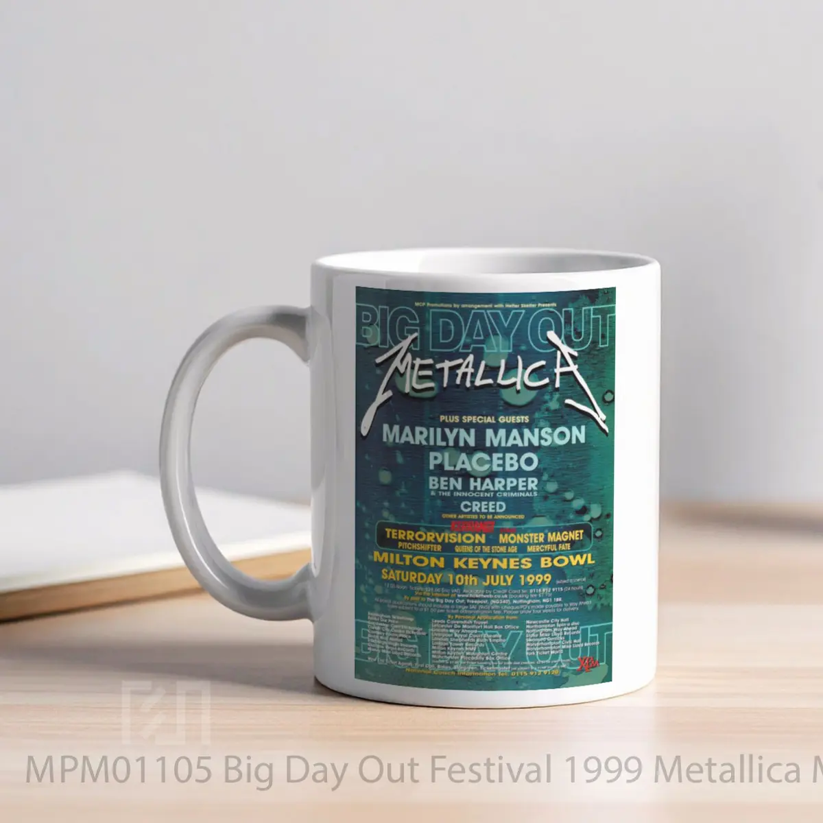 Mug Big Day Out Festival 1999 Metallica Marilyn Manson MPM01105 - All-side / Desain