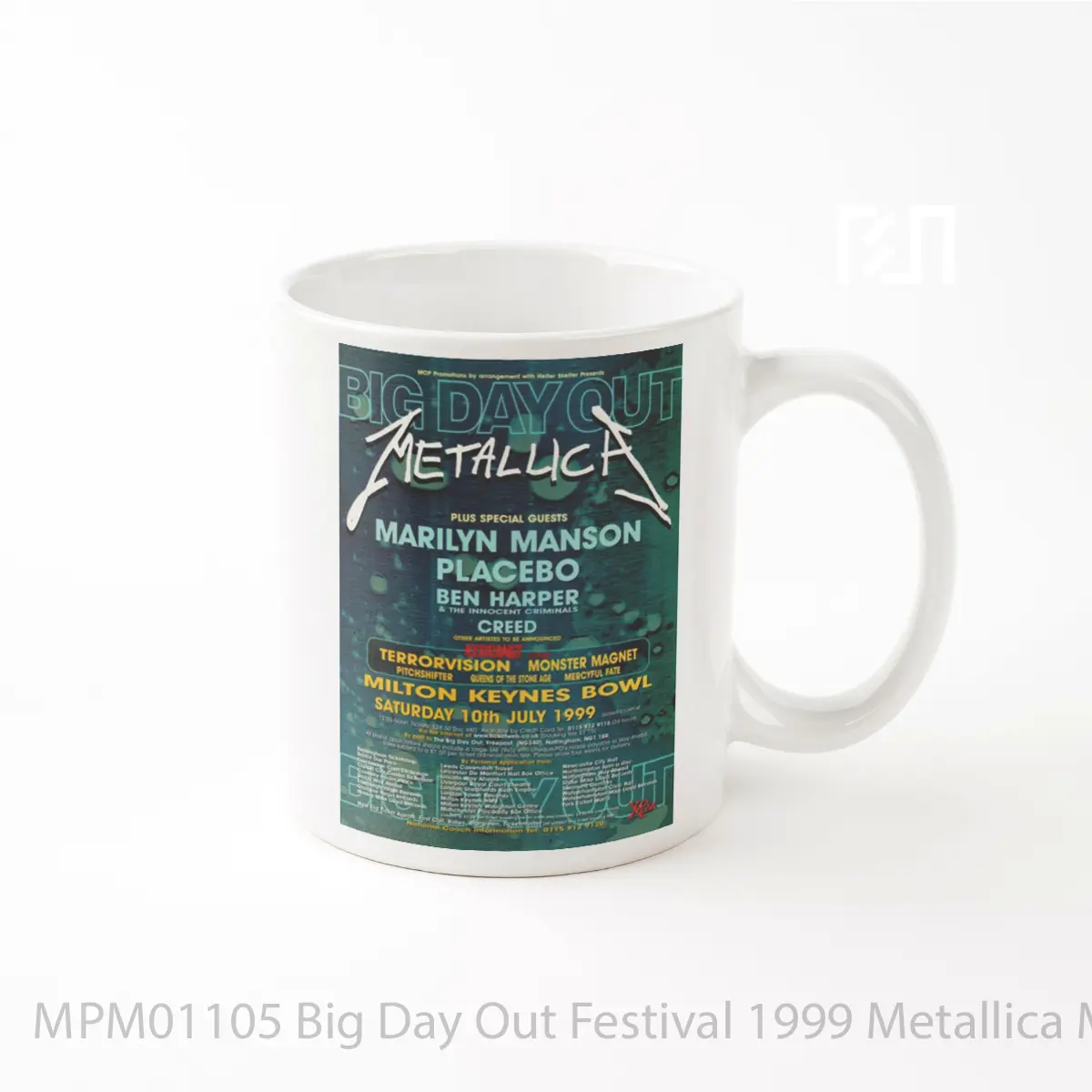Mug Big Day Out Festival 1999 Metallica Marilyn Manson MPM01105