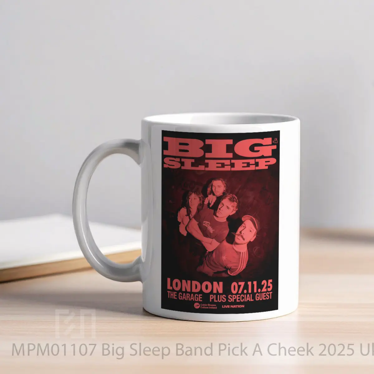 Mug Big Sleep Band Pick A Cheek 2025 Uk Tour MPM01107 - All-side / Desain