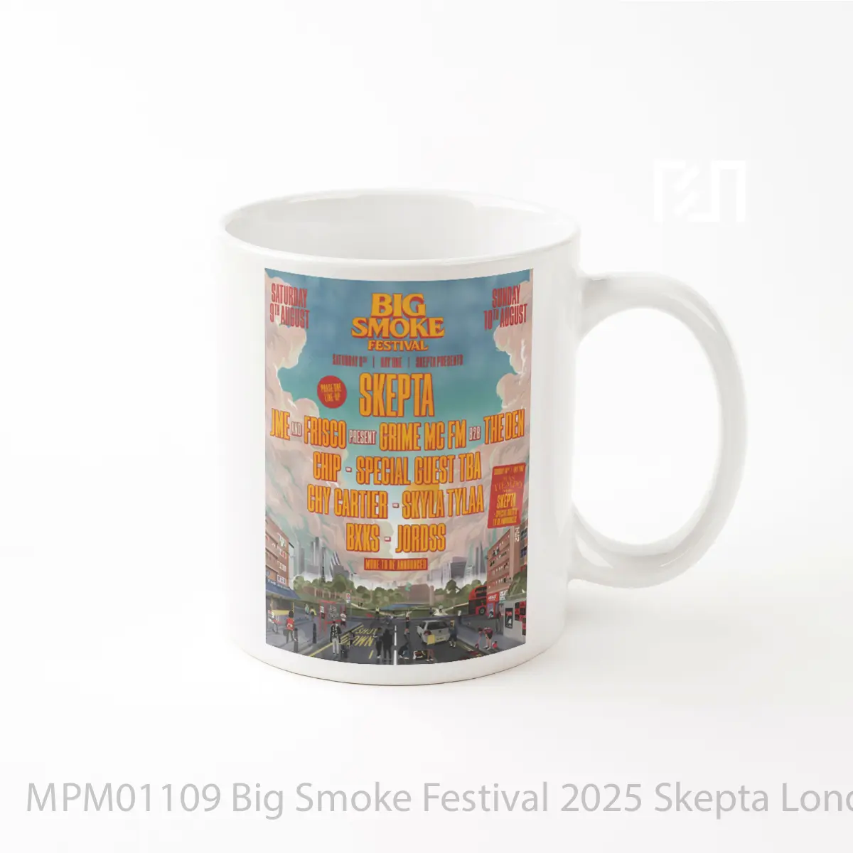 Mug Big Smoke Festival 2025 Skepta London Crystal Pala MPM01109