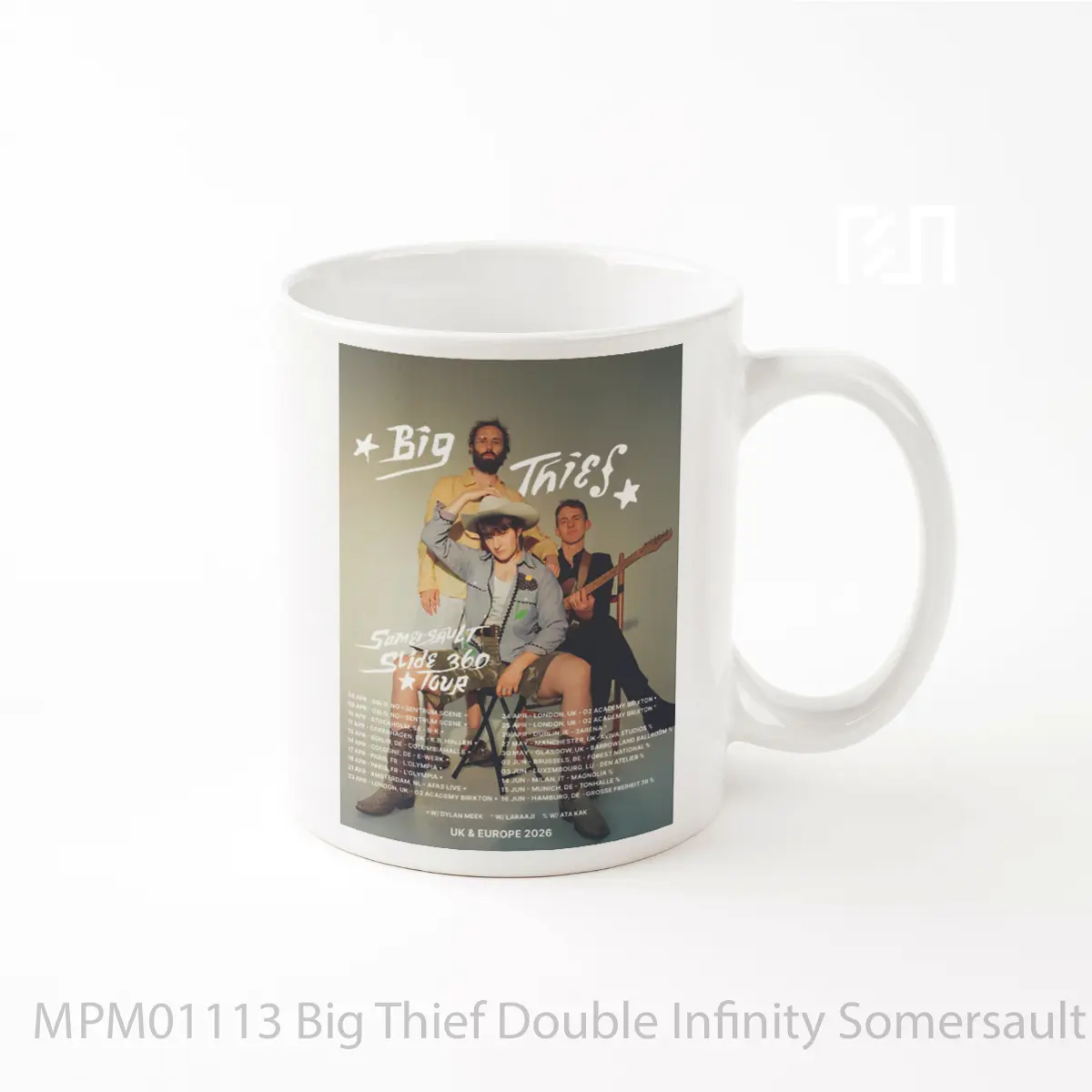 Mug Big Thief Double Infinity Somersault Slide 2025 Tour MPM01113