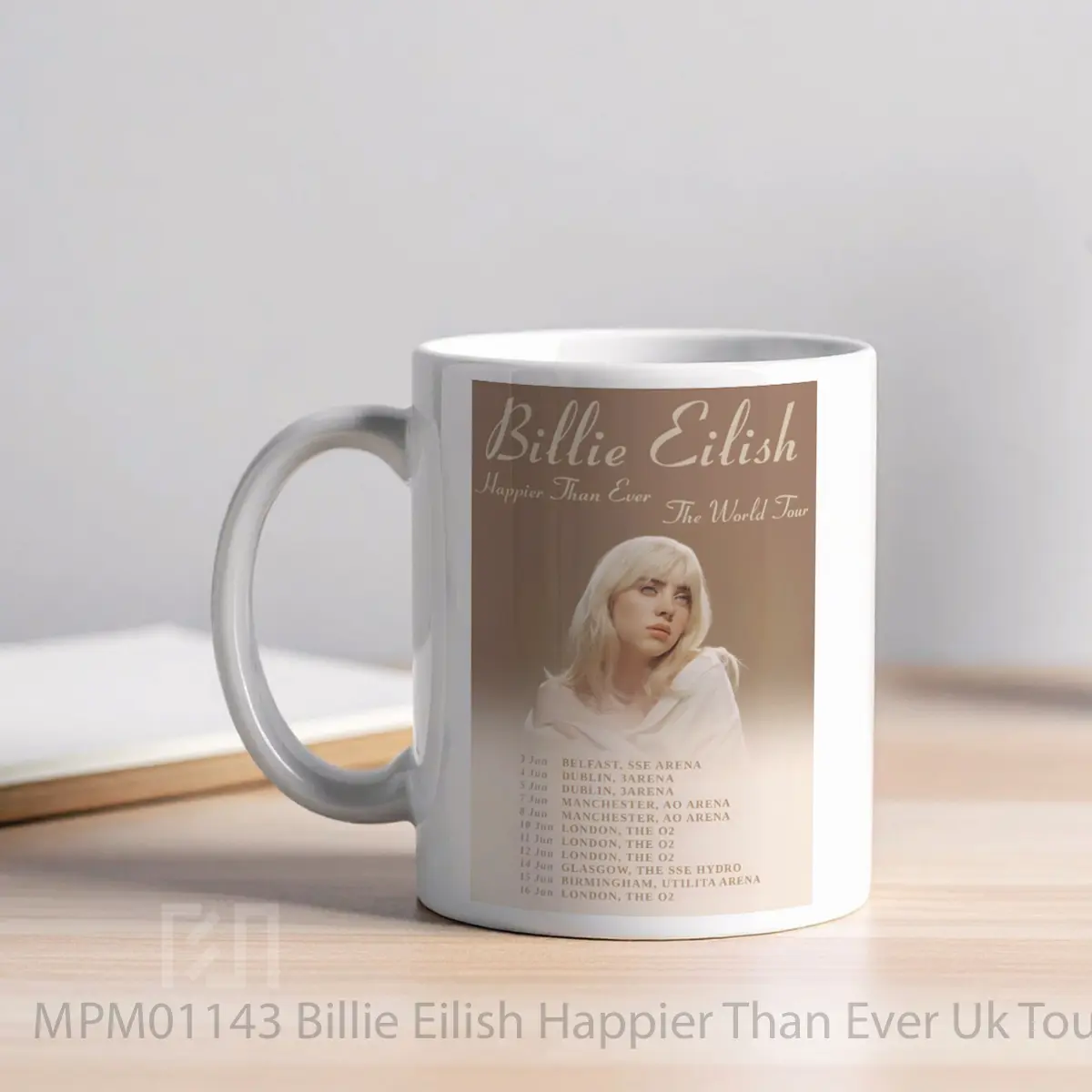 Mug Billie Eilish Happier Than Ever Uk Tour 2022 MPM01143 - All-side / Desain