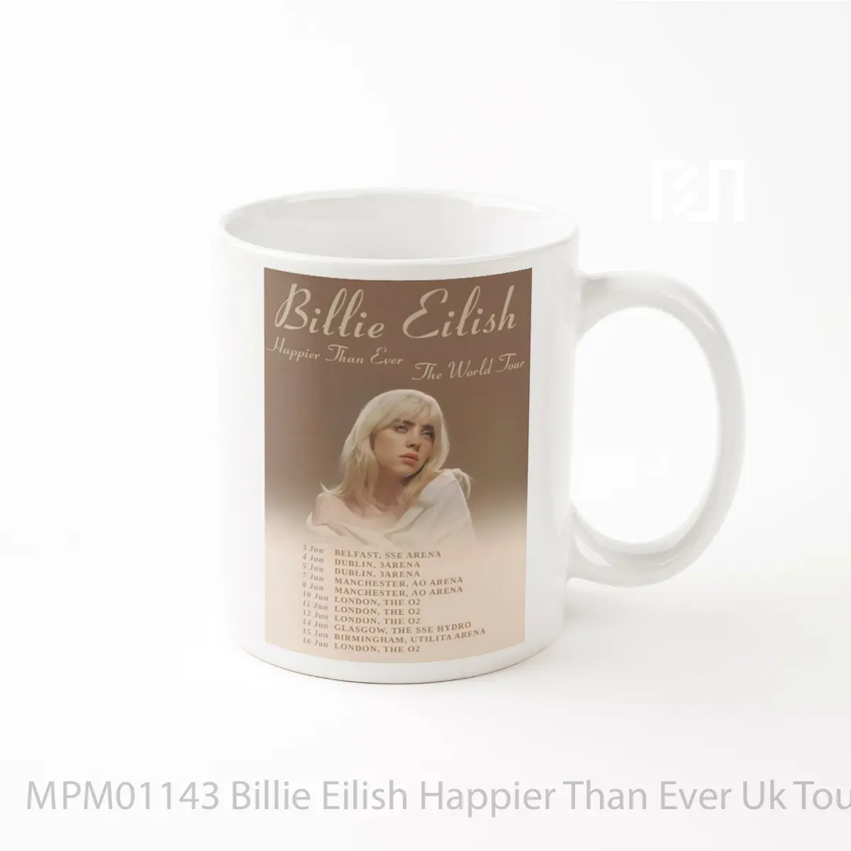 Mug Billie Eilish Happier Than Ever Uk Tour 2022 MPM01143