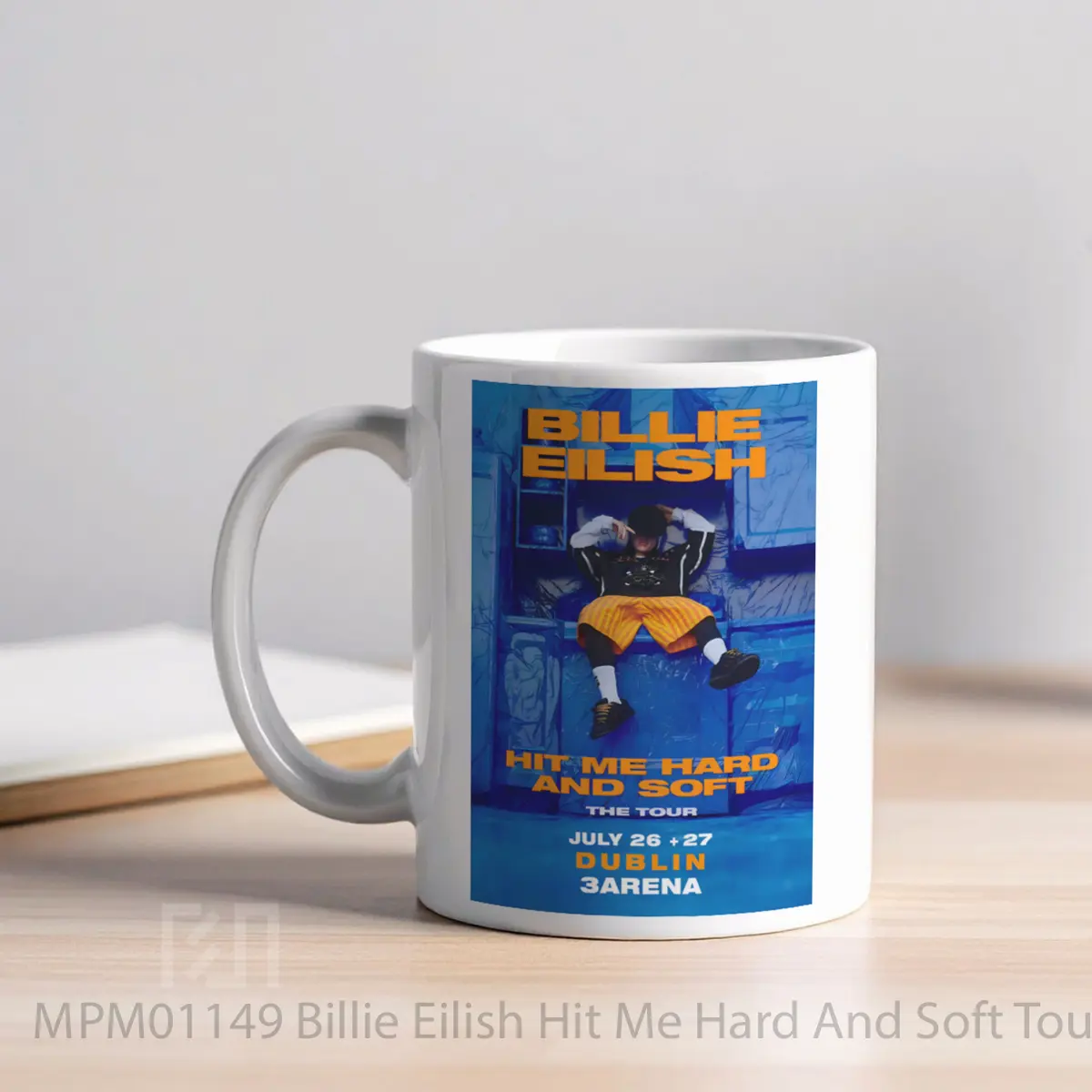 Mug Billie Eilish Hit Me Hard And Soft Tour 2025 Dublin MPM01149 - All-side / Desain