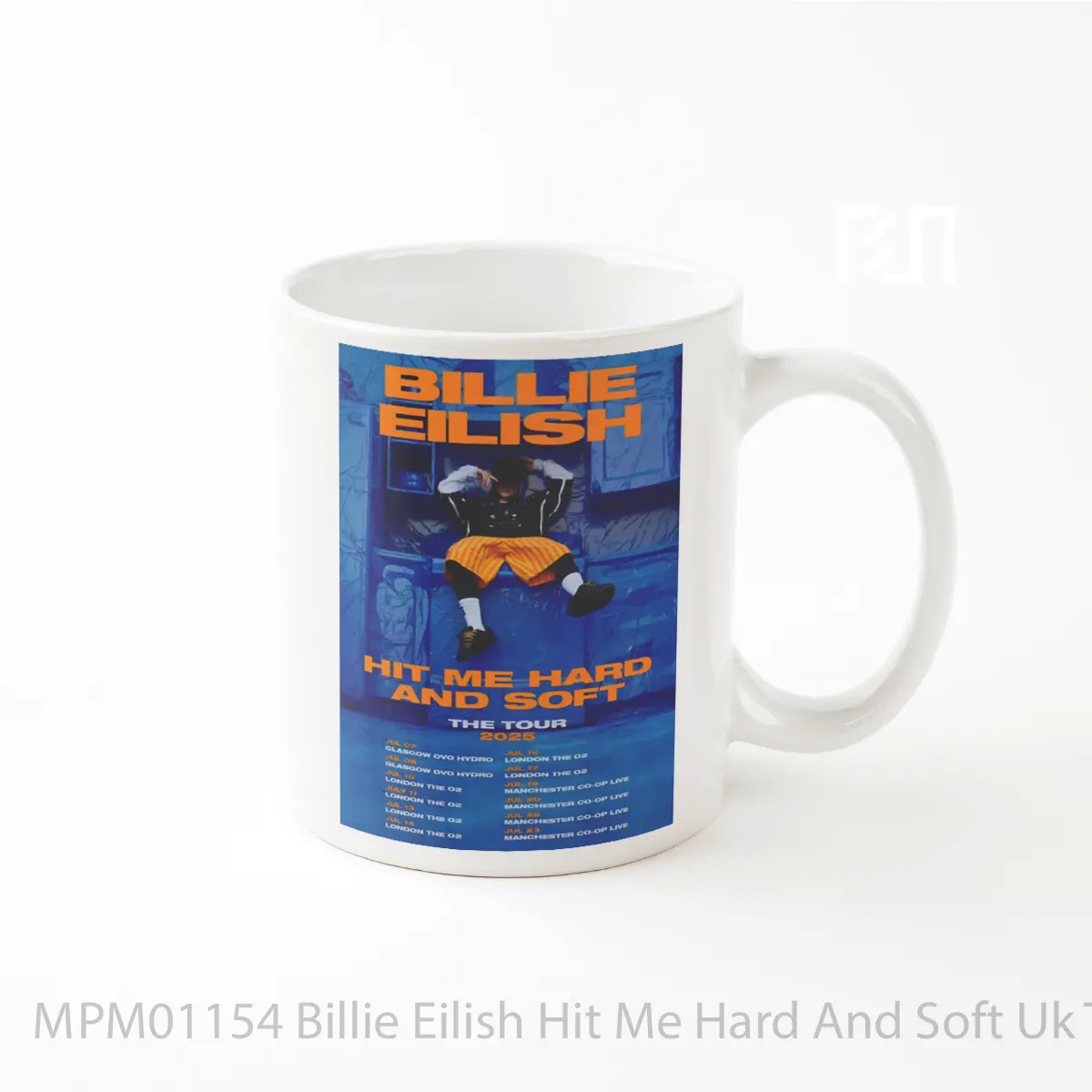 Mug Billie Eilish Hit Me Hard And Soft Uk Tour 2025 MPM01154