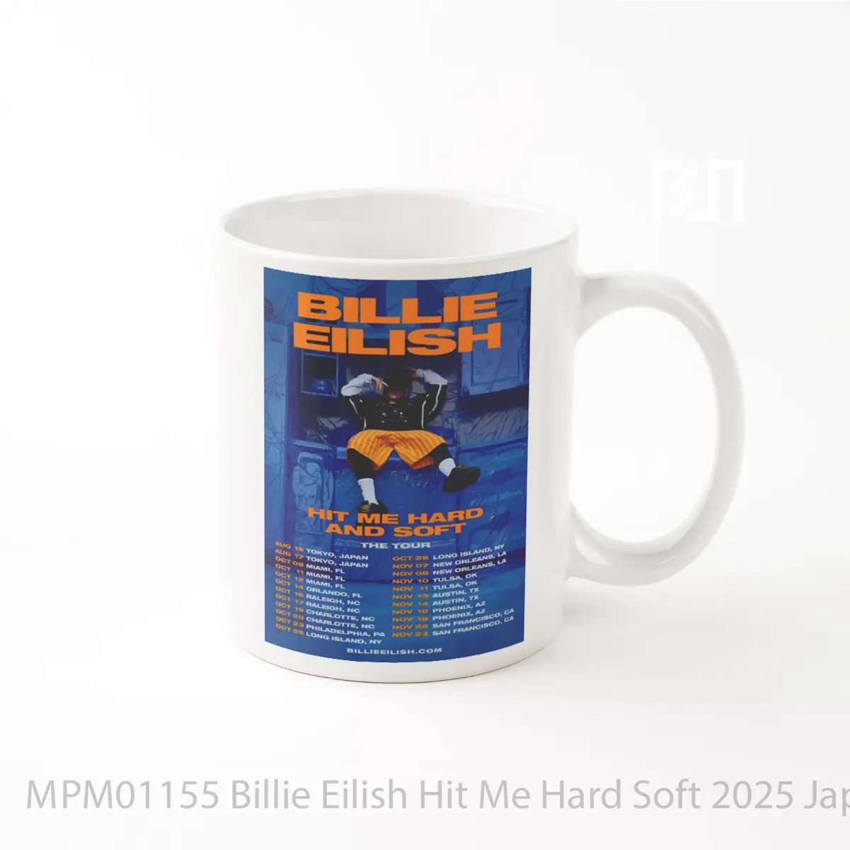 Mug Billie Eilish Hit Me Hard Soft 2025 Japan North America Tour MPM01155