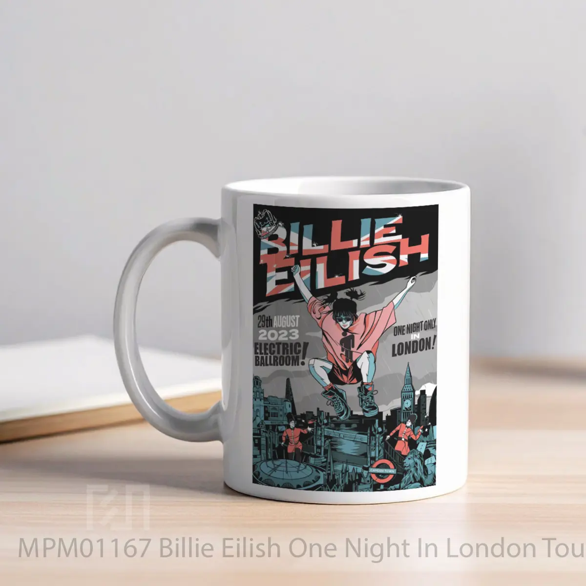 Mug Billie Eilish One Night In London Tour 2023 MPM01167 - All-side / Desain