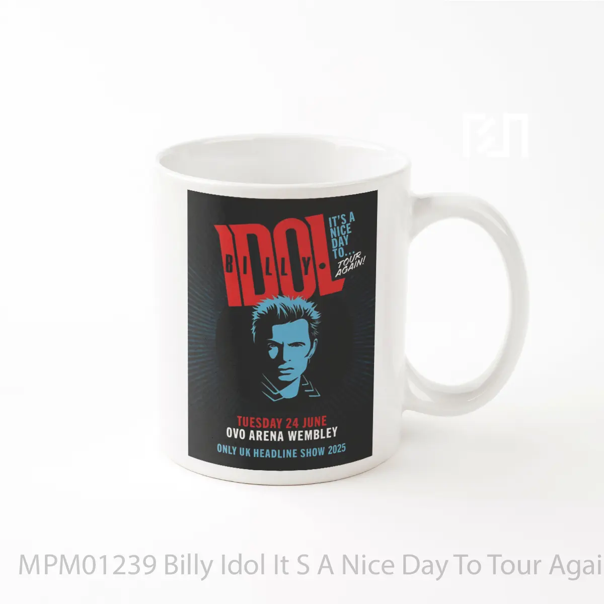 Mug Billy Idol It S A Nice Day To Tour Again 2025 London Ovo Arena Wembley MPM01239