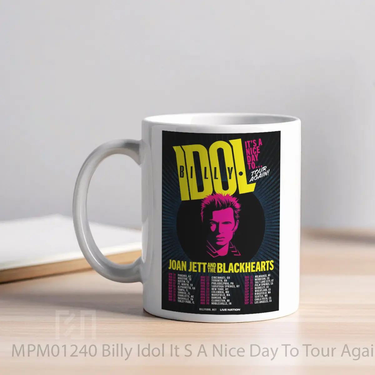 Mug Billy Idol It S A Nice Day To Tour Again 2025 North America MPM01240 - All-side / Desain