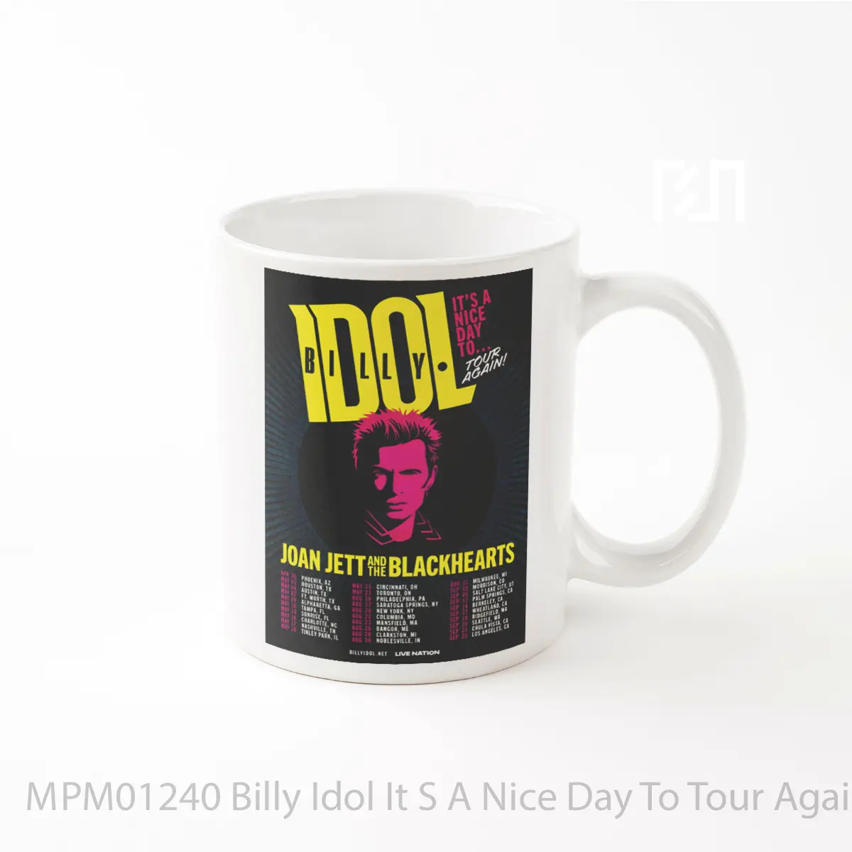Mug Billy Idol It S A Nice Day To Tour Again 2025 North America MPM01240