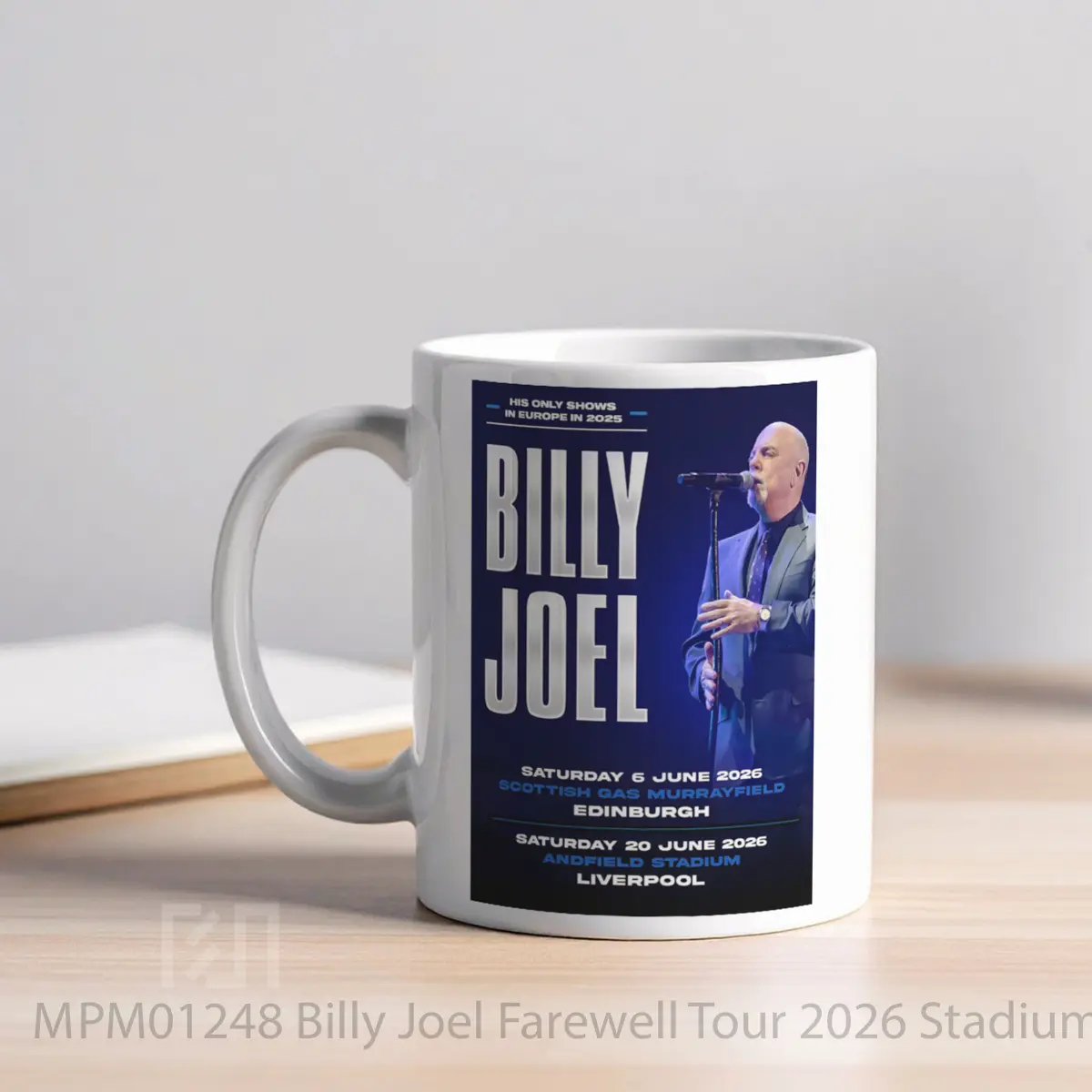 Mug Billy Joel Farewell Tour 2026 Stadium Uk Tour MPM01248 - All-side / Desain