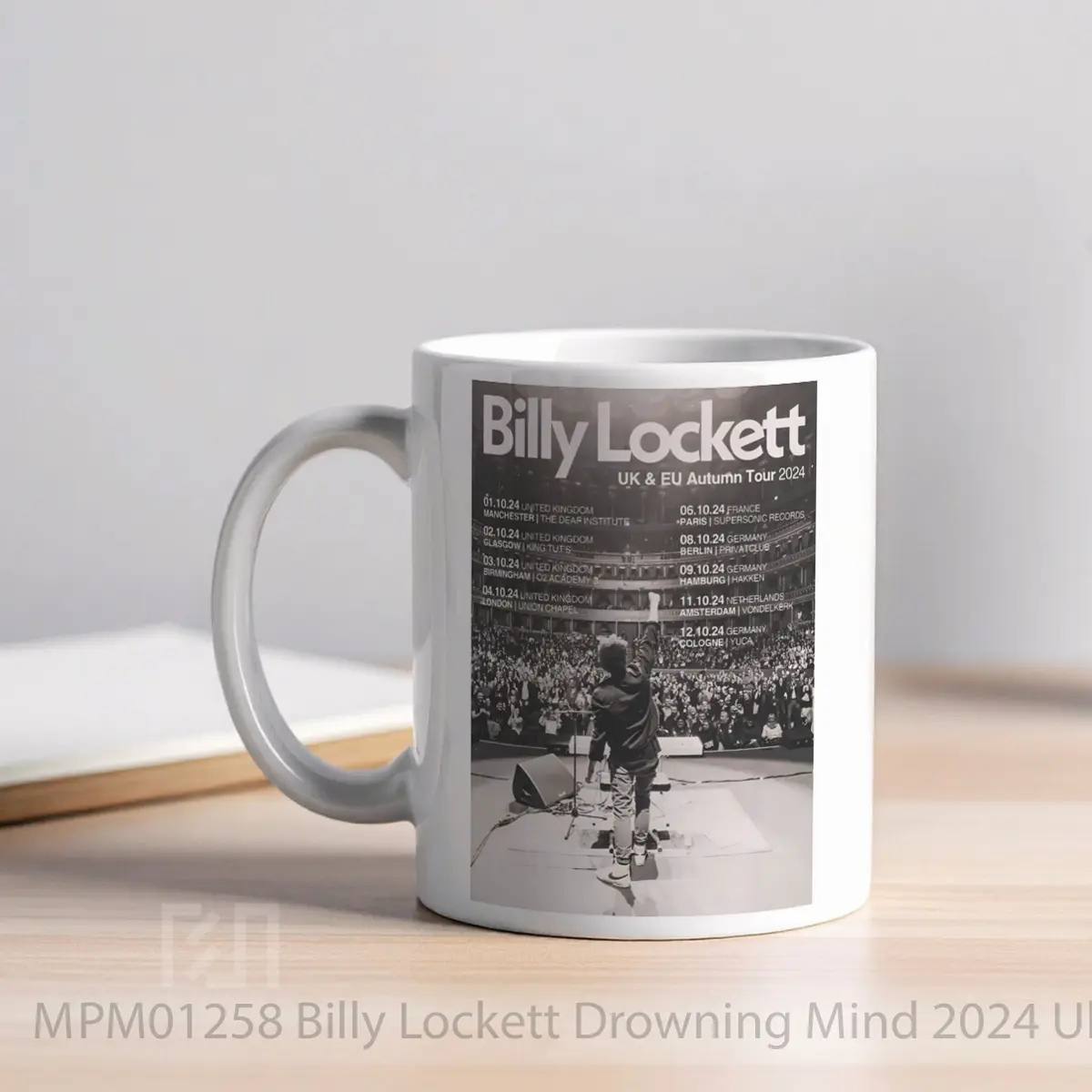 Mug Billy Lockett Drowning Mind 2024 Uk European Tou MPM01258 - All-side / Desain