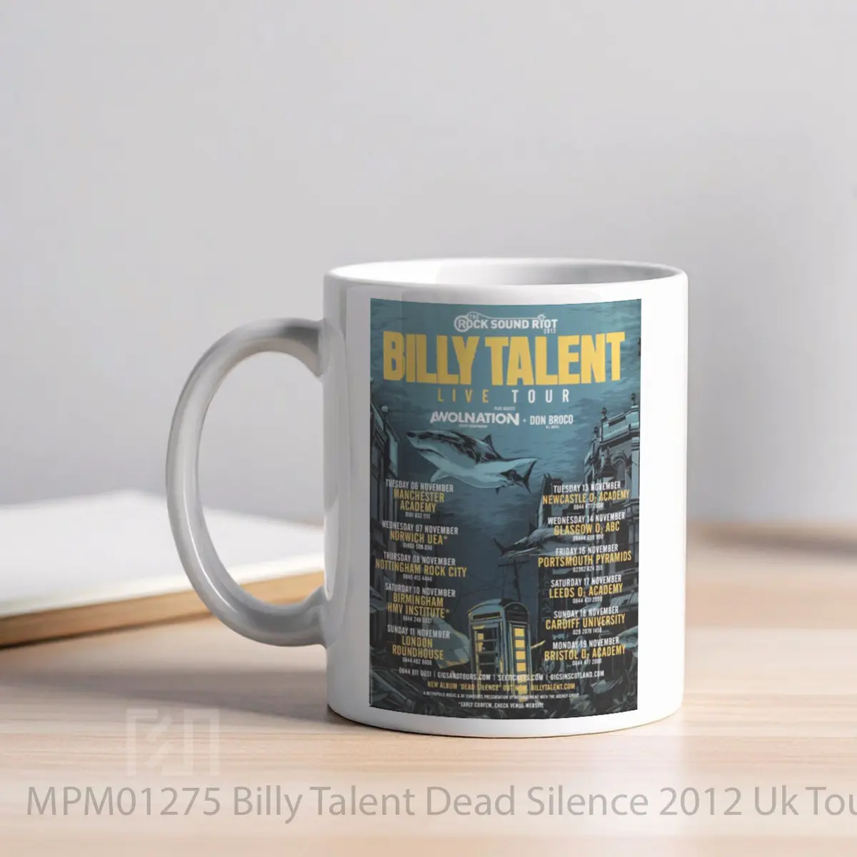 Mug Billy Talent Dead Silence 2012 Uk Tour MPM01275 - All-side / Desain