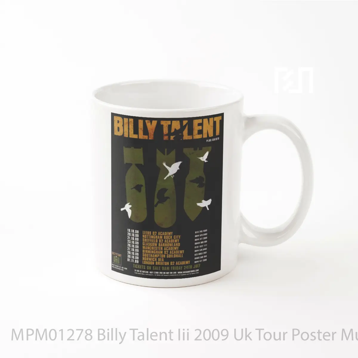 Mug Billy Talent Iii 2009 Uk Tour MPM01278