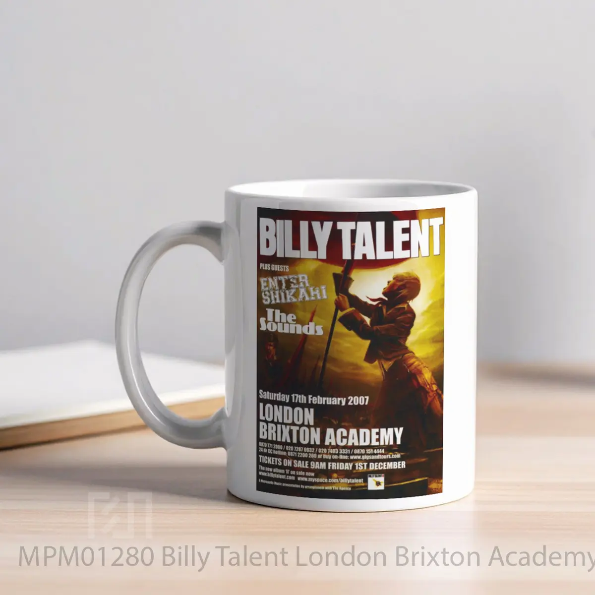 Mug Billy Talent London Brixton Academy 2007 Iii Uk To MPM01280 - All-side / Desain