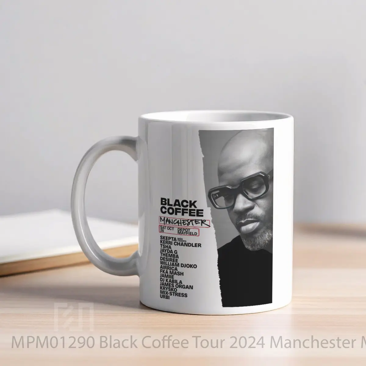 Mug Black Coffee Tour 2024 Manchester Mayfield Depot P MPM01290 - All-side / Desain