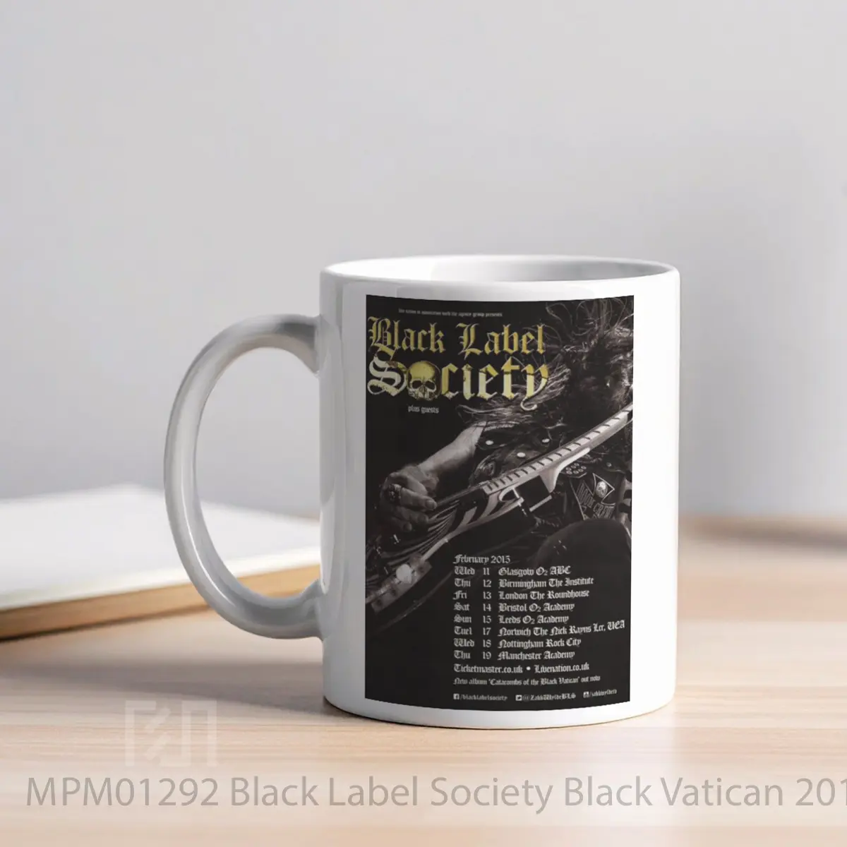 Mug Black Label Society Black Vatican 2015 Uk Tour Pos MPM01292 - All-side / Desain