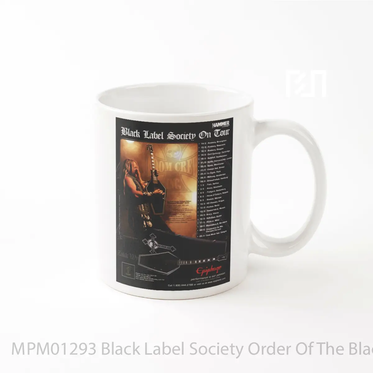 Mug Black Label Society Order Of The Black 2011 Uk Tour MPM01293