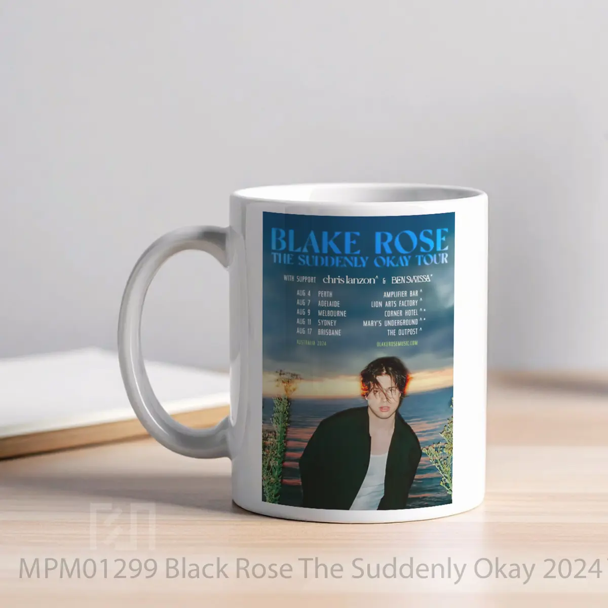 Mug Black Rose The Suddenly Okay 2024 Tour MPM01299 - All-side / Desain
