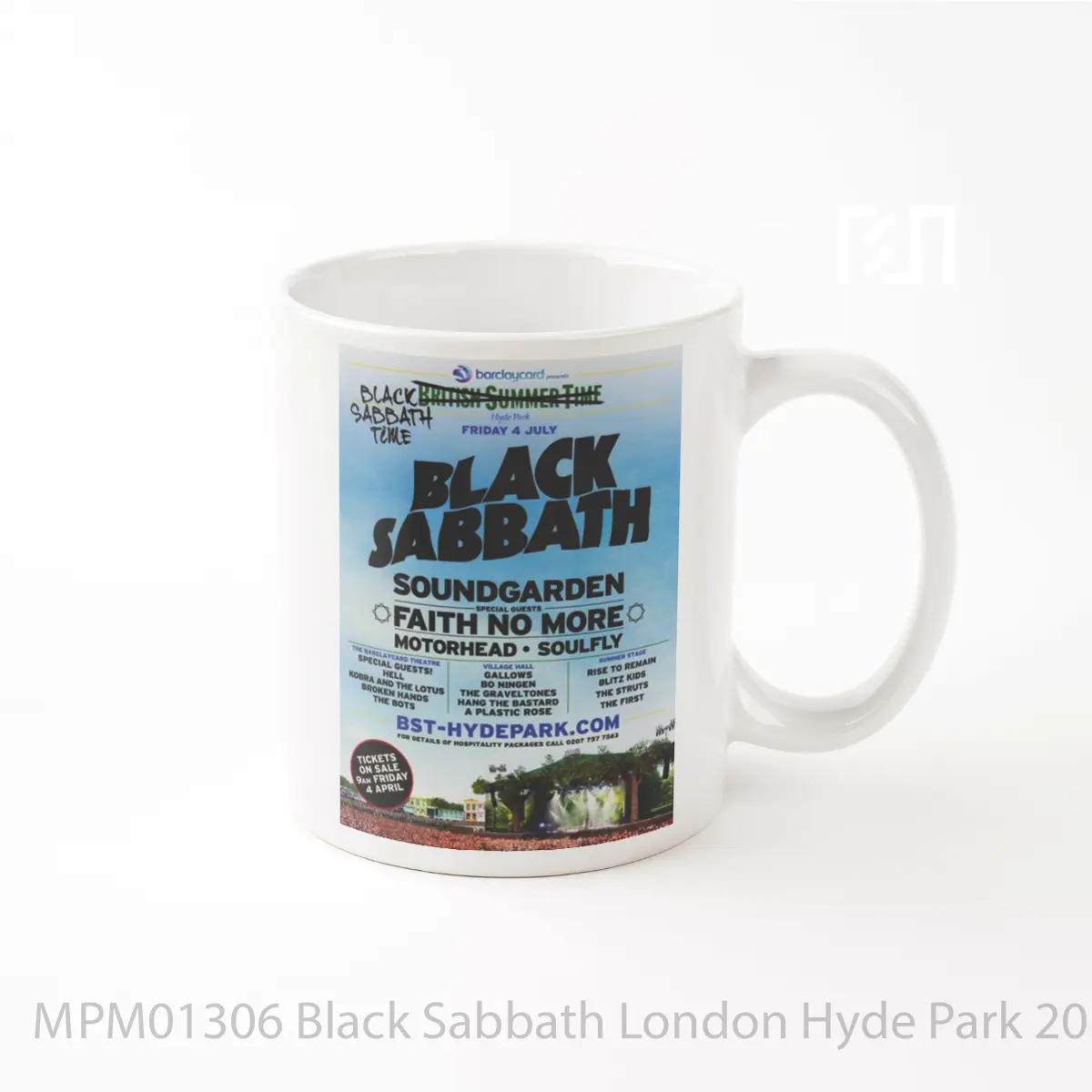 Mug Black Sabbath London Hyde Park 2014 MPM01306